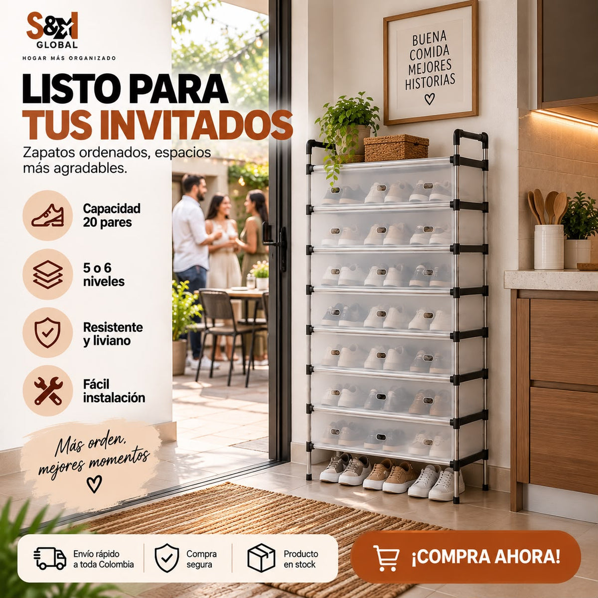 ZAPATERO 6 NIVELES CON TAPA
