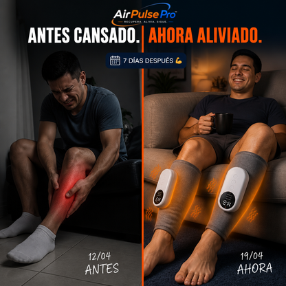Masajeador Piernas Térmico Eléctrico Fit.