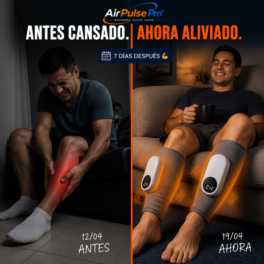 Masajeador Piernas Térmico Eléctrico Fit.