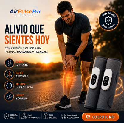 Masajeador Piernas Térmico Eléctrico Fit.
