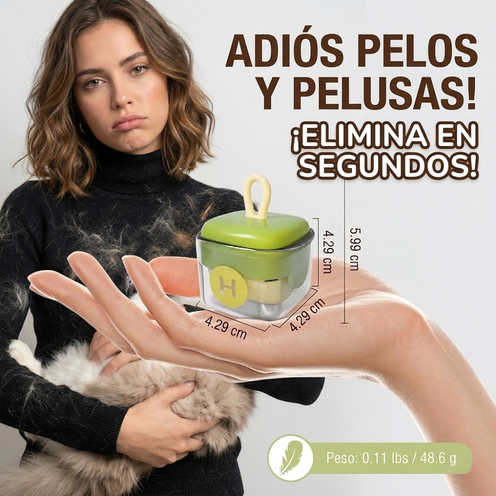 Rodillo Atrapa Pelusas Portátil