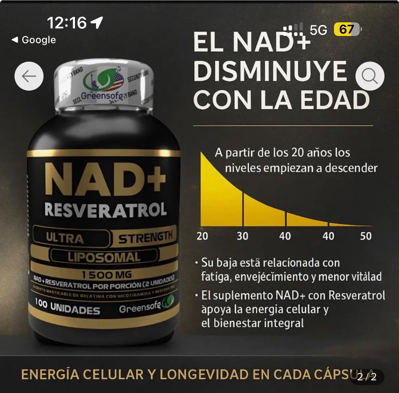 COMBO NAD + MELENA DE LEON