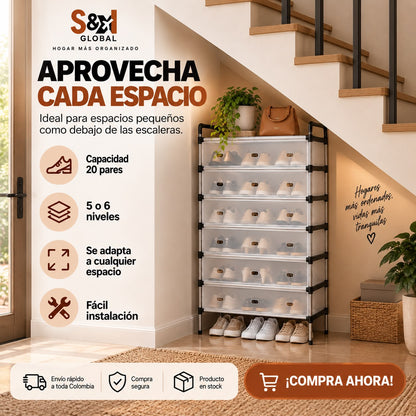 ZAPATERO 6 NIVELES CON TAPA