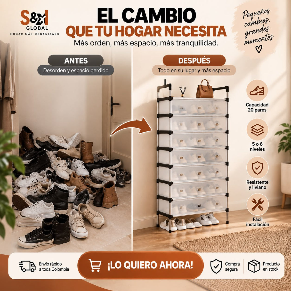 ZAPATERO 6 NIVELES CON TAPA