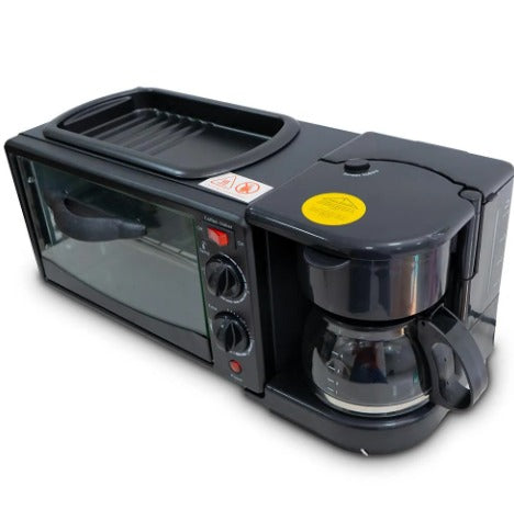 MorningStation Pro — Horno Tostador, Cafetera y Parrilla.
