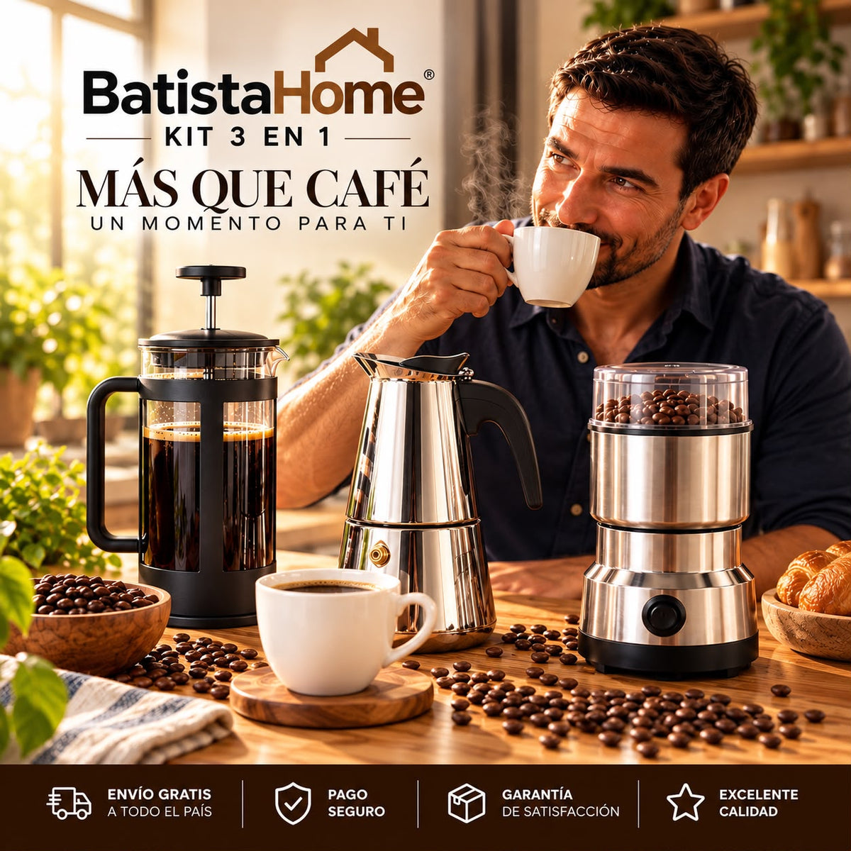 Kit BaristaHome 3 en 1