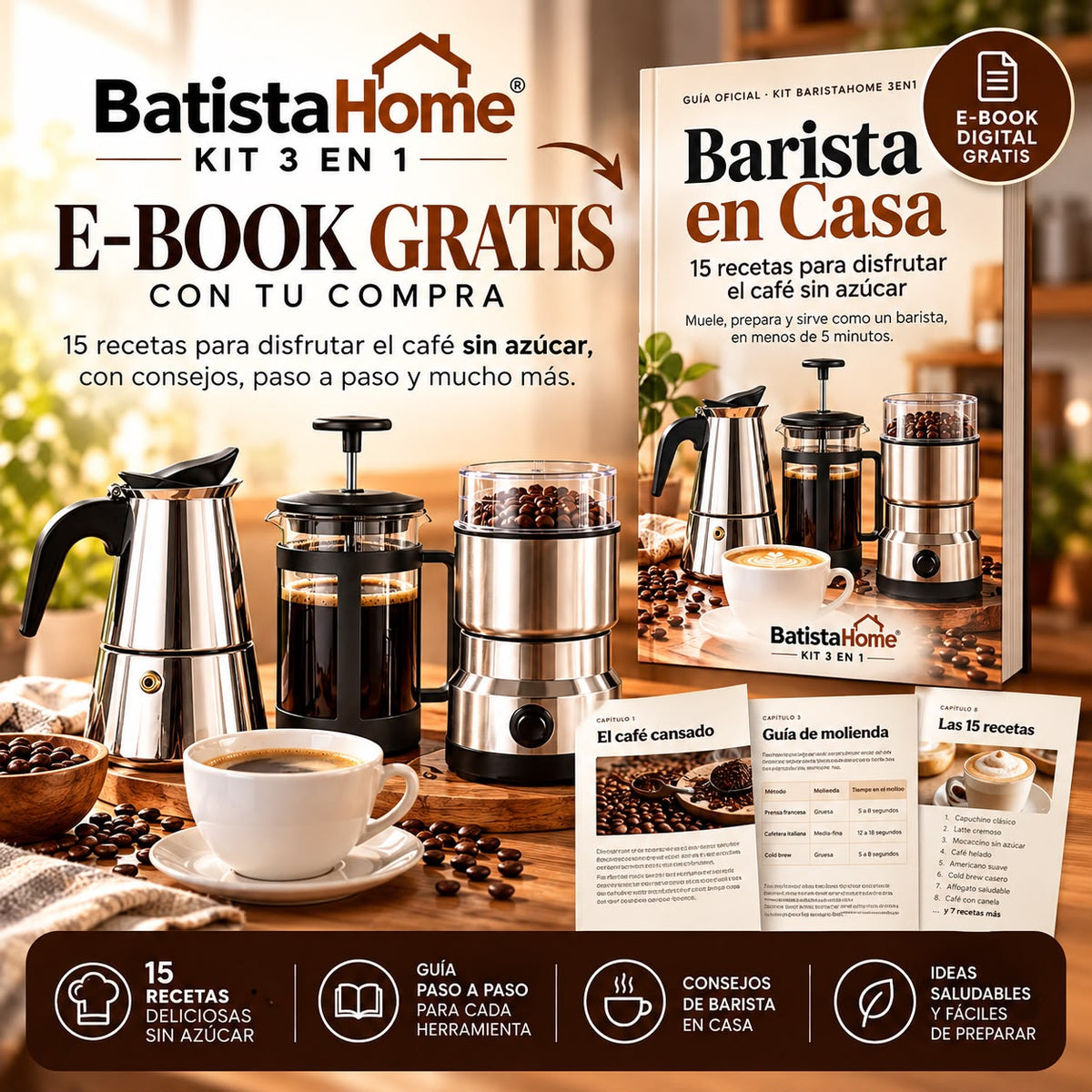 Kit BaristaHome 3 en 1